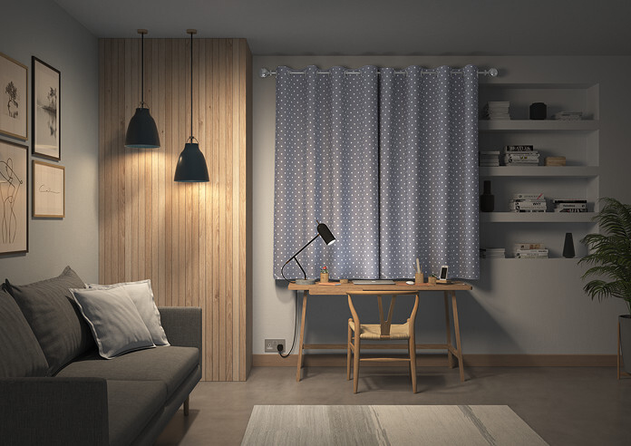 Full Stop, Slate - Made to Measure Curtains - Image 7